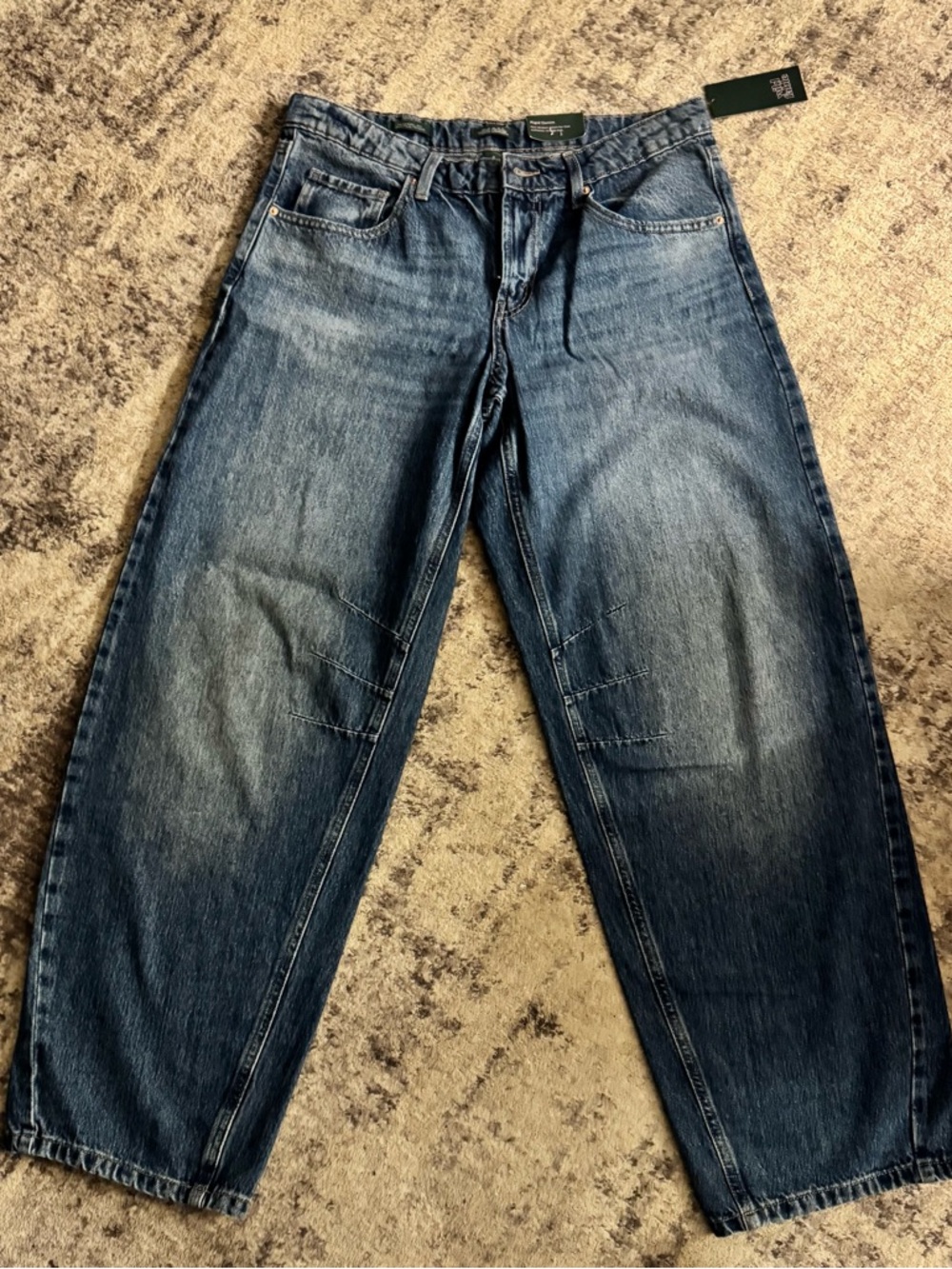 wild fable Wide-Leg Denim Jeans in Dark Blue Wash
